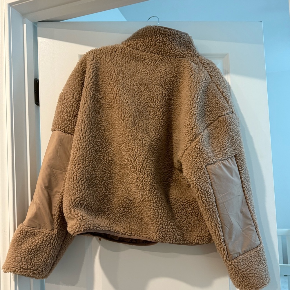 Fabletics Tan Teddy Jacket - Picture 3 of 3